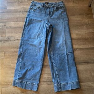 LEE Legendary Trouser Jean High Rise 5-Pocket Wide Leg Jeans SZ 16W Tall 33"